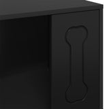 Dog House Black 44 x 42 x 49 cm Engineered Wood 8000699