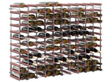 Wine Rack for 120 Bottles Brown Solid Wood Pine 340895