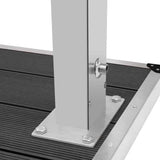 Outdoor Shower with Tray WPC Stainless Steel 3051286