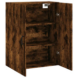 Wall Mounted Cabinet Smoked Oak 69.5x34x90 cm 828433
