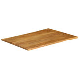 Table Top 100x80x3.8 cm Live Edge Solid Wood Mango 370796