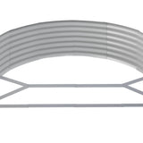 Garden Raised Bed Galvanised Steel 214x140x36 cm Green 319023