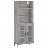 Highboard Grey Sonoma 69.5x34x180 cm Engineered Wood 3189331