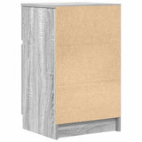 Bedside Cabinet Grey Sonoma 39x35x65 cm Engineered Wood 861329