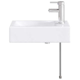 Bathroom Wash Basin Chrome 45.5 x 25.5 x 13 cm Metal 890222