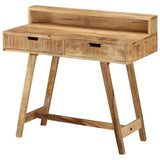 ZNTS Desk 100x45x90 cm Solid Rough Mango Wood 328269