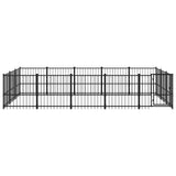 Outdoor Dog Kennel Steel 14.11 m 3124618