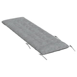 ZNTS Sun Lounger Cushion Grey 160x50x10 cm Faux Suede Leather 366544