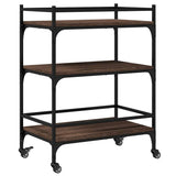 Kitchen Trolley Brown Oak 65x40x86.5 cm Engineered Wood 842400