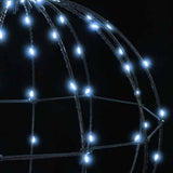 Ball with 320 LEDs 2 pcs Cold white 50.5 x 50.5 x 52 cm Metal 42019119