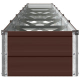 Raised Garden Bed Brown 600 x 40 x 24 cm cold-rolled steel 8006377