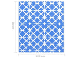 Outdoor Carpet ARAKIL Blue and White 120x180 cm PP 310445