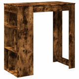 Bar Table with Racks Smoked Oak 102x50x103.5 cm Engineered Wood 854359