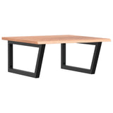 Basin Shelf Wall Mounted Steel and Solid Wood Oak 3302643