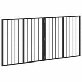 Dog Gate 2 pcs Black 80 x 80 cm Galvanised Steel 892005