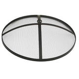 2-in-1 Fire Pit and BBQ with Poker 59x59x60 cm Stainless Steel 313360