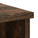 Sideboard with Drawer Smoked Oak 101x35x76 cm Engineered Wood 861566
