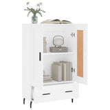 Highboard White 69.5x31x115 cm Engineered Wood 830340