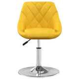 Swivel Dining Chairs 2 pcs Mustard Yellow Velvet 335290