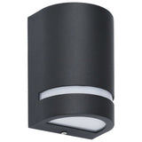 Outdoor Wall Lights 2 pcs 35 W Black Half-round 45648