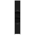 Bathroom Furniture Set 4 pcs Black Oak 30 x 30 x 183.5 cm 3332562