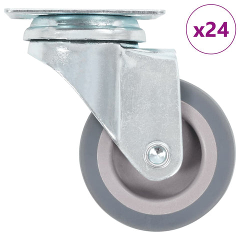 24 pcs Swivel Casters 50 mm 277901