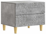 Bedside Table 2 pcs Concrete Grey 43 x 34.5 x 48 cm 894992