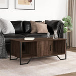 ZNTS Coffee Table Brown Oak 100x51x40 cm Engineered Wood 848493