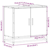 ZNTS Bathroom Sink Cabinet Sonoma Oak 65x33x60 cm Engineered Wood 849265