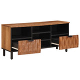 TV Cabinet with Drawer Acacia Brown Finish 100 x 33 x 46 cm 4017918