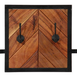 Wall Coat Rack 90x1x35 cm Solid Wood Acacia and Iron 372743