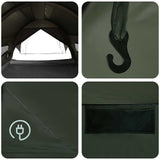 Tunnel Tent with Rainfly Water-Resistant 10-Person Army Green 42042241