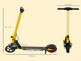 Folding Electric Scooter for Kids, with Dual Brakes, Front Suspension, LED Colourful Lights, Gold T3398P349455
