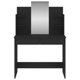 Dressing Table with Mirror Black 96x39x142 cm 837575