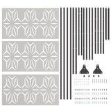 Privacy Screen Grey 100 x 50 x 180 cm Steel 868588