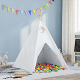 Teepee Tent White 120 x 120 x 150 cm Fabric and Plastic 3385870