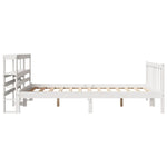 Bed Frame without Mattress White 140x190 cm Solid Wood Pine 3305754