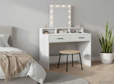 Dressing Table White 79 x 41 x 140 cm Engineered Wood 865163