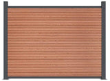 Fence Panel Brown 1564x186 cm WPC 3282806