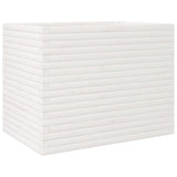 Garden Planter White 90x60x68.5 cm Solid Wood Pine 3282500