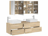 Bathroom Furniture Set 4 pcs Sonoma Oak 3406785