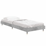 Bed Frame without Mattress Concrete Grey 75x190 cm Small Single 832209