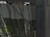 3 x 4m Aluminium Frame Pergola, with Retractable Roof - Dark Grey T3398P317621