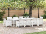Garden Dining Set 11 pcs White Polypropylene 3378604