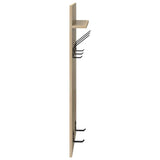 Wall-Mounted Coat Rack with Shelf Sonoma Oak 40 x 10 x 90 cm 874453