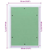 Access Panel Green and Silver 35 x 45 cm 4018458