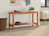 Console Table Wax Brown 110 x 40 x 80 cm Solid Pine Wood 858235