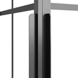 Shower Cabin Frosted ESG 80x70x180 cm Black 151860