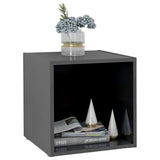 TV Cabinets 4 pcs High Gloss Grey 37x35x37 cm Engineered Wood 805524