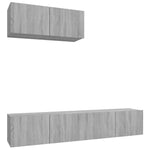 3 Piece TV Cabinet Set Grey Sonoma Engineered Wood 3114476